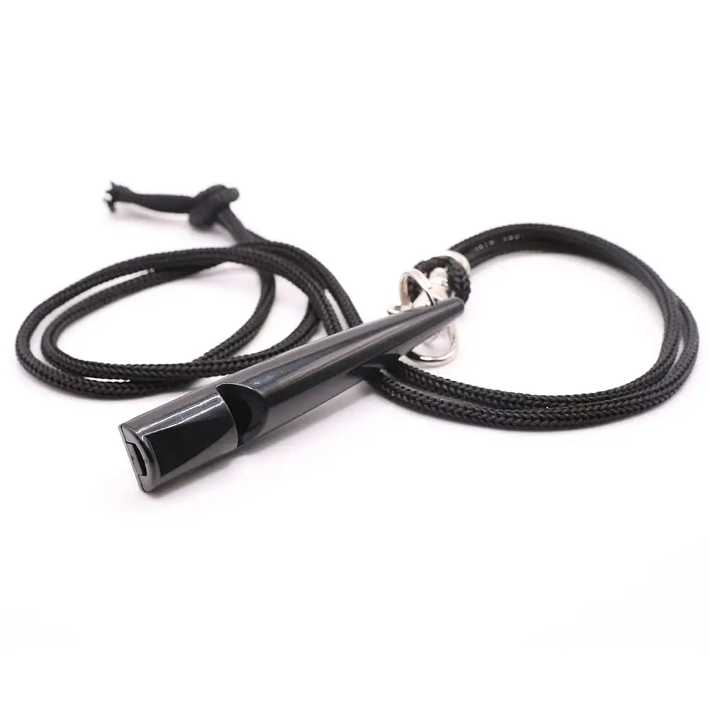 Dog Training Whistle with Lanyard - Black, Professional Obedience Training Tool, Easy to Use for Dogs of All Breeds