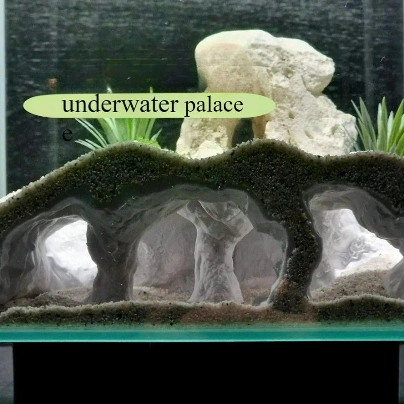 Fish tank underground cave, used for fish shelter hiding house, aquarium landscaping, 3D printing aquarium decoration