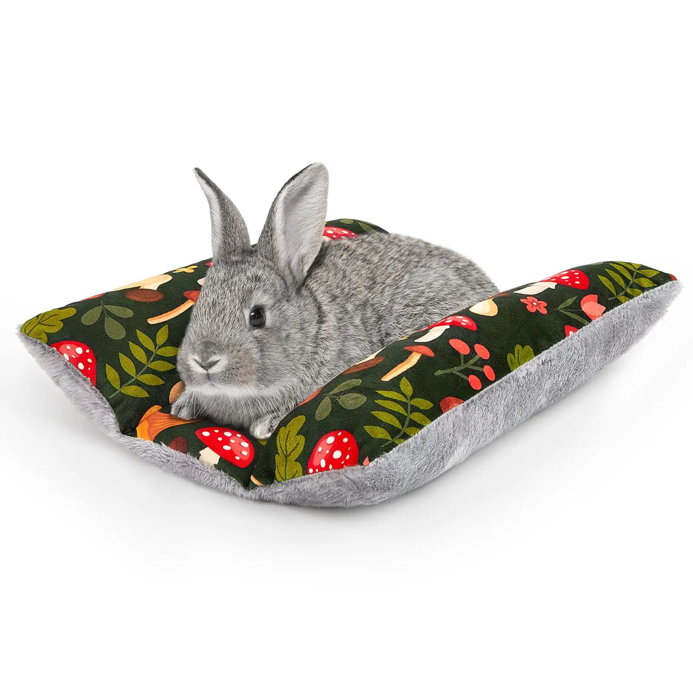 Rabbit Bed Mat Thickened Soft Bunny Bed Washable Cuddle Cushion Mat Double-Sided Plush Small Pet Flop Cotton Pillow for Rabbit