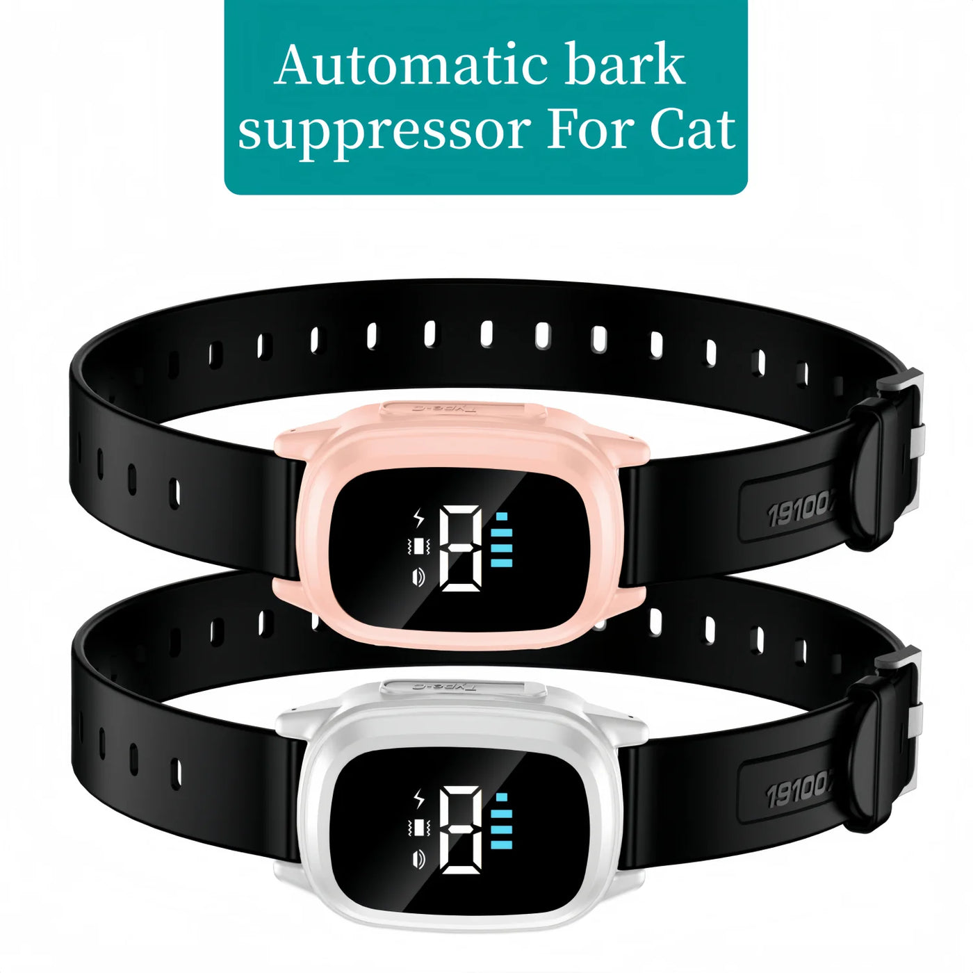 Automatic Cat Training Collar Suitable for Cats &Kittens, Cat Meowing Collar,Anti Meow Collar-Waterproof and Rechargeable