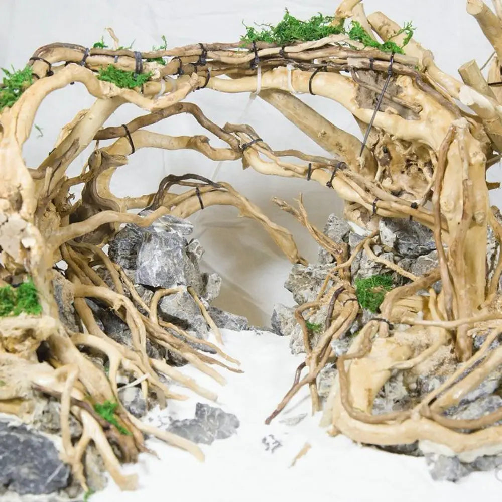 Natural Wooden Fish Tank Decorations Plant Stem Tree Trunk Driftwood Tree Aquarium Fish Landscaping Tree Decoration Ornaments 
