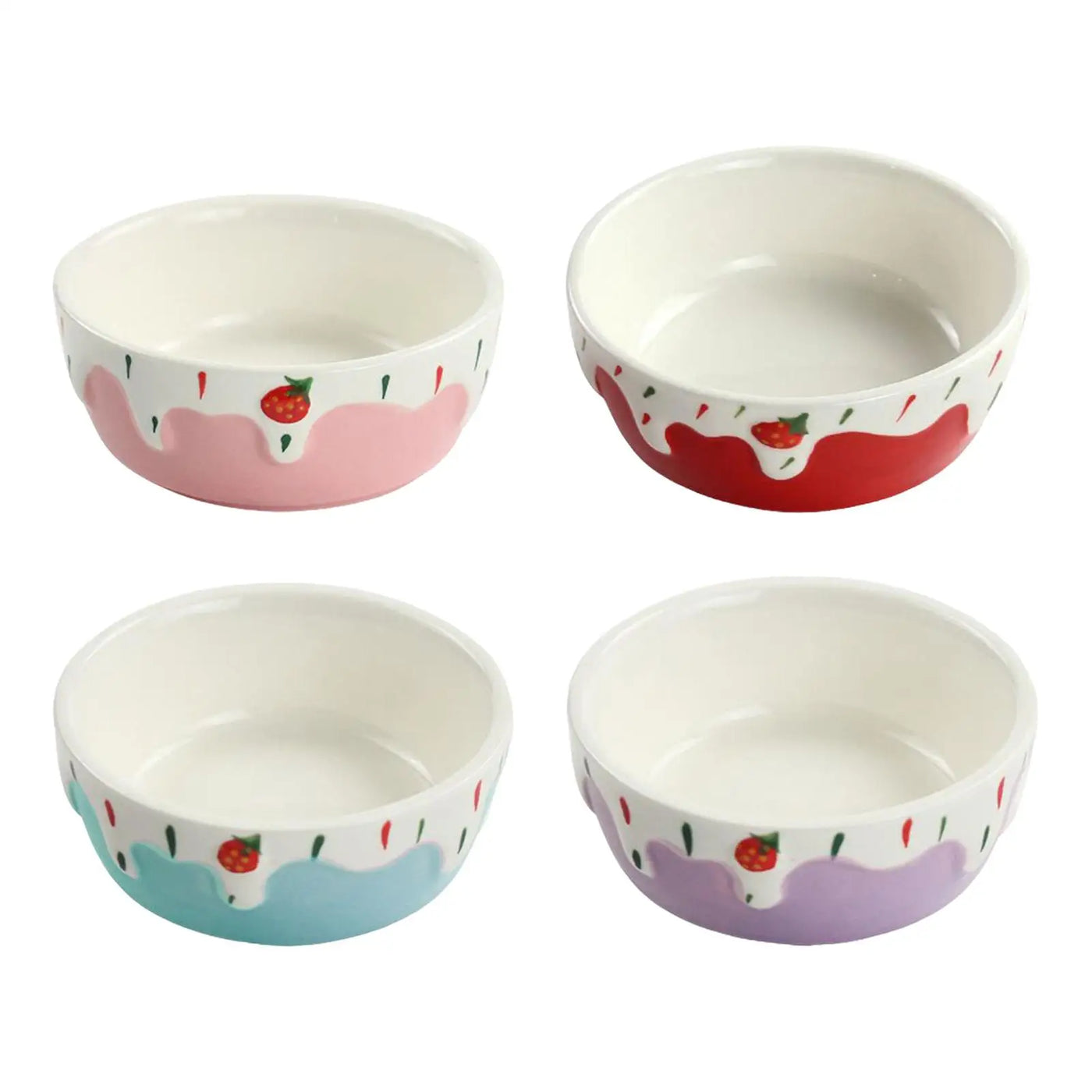 Hamster Food Bowl Easy to Clean Stable Anti Spill Portable Rabbit Food Dish for Hamster Ferret Squirrels Chinchilla Dwarf