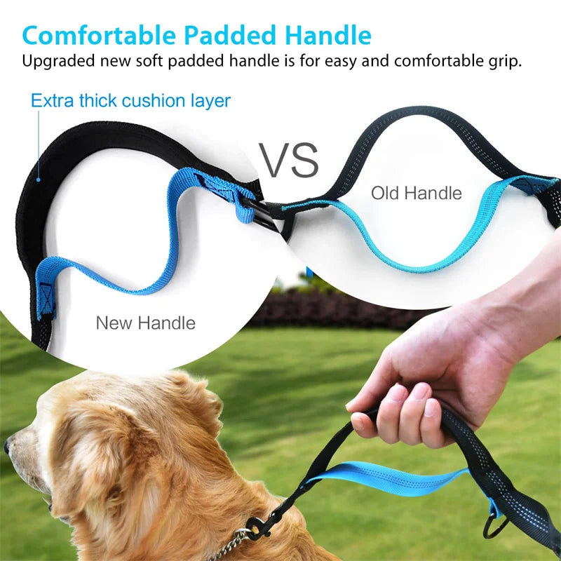 Hands Free Dog Leash for Pet Walking Running Retractable Elastic Belt Dog Traction Rope for Running Walking Pet Products