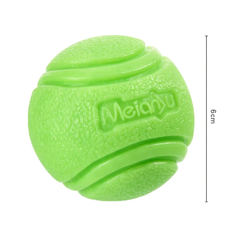 Bouncy Rubber Ball for Pet Dog, Solid Ball, Resistance to Chew Toys, Outdoor Throwing for Dogs
