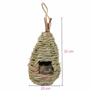 Natural Grass bird bed Woven Hanging Bird Cages Birdhouse Nest Bird Breeding Nest decorative cages