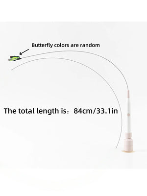 Cat electric toy self-hilarity relieves boredom, automatic cat teasing, adsorpable, can hold a strong suction cup, long rod, cat
