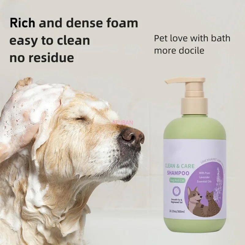 Dog 2-in-1 Shampoo Hypoallergenic Conditioner Moisturise The Hair Lavender Scent Smelly Dog Probiotic Shampoo Pet Clean Supplies