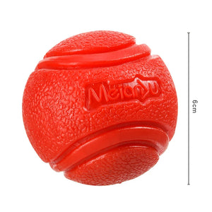 Bouncy Rubber Ball for Pet Dog, Solid Ball, Resistance to Chew Toys, Outdoor Throwing for Dogs
