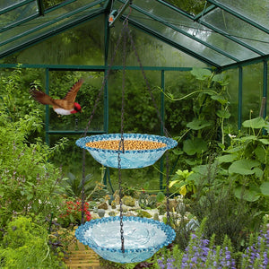 Hanging Bird Bath Hanging Bird-Feeder- Garden BirdBath Tray Wildlife Feeder Plate Water Bowl or Water Bowl for Garden Decoration
