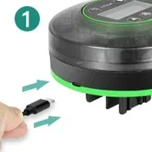 Aquarium Automatic Food Dispenser Automatic Fish Feeder USB Rechargeable Auto Fish Food Dispenser with Timer LCD Display
