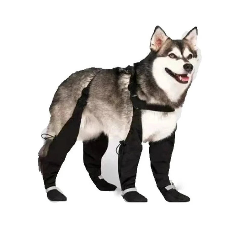 Dog Shoes For Going Out Anti Dirty Anti Falling Pet Shoes Elastic Band Reflective Band Shoes Waterproof Rainy Day Wearing Shoes.