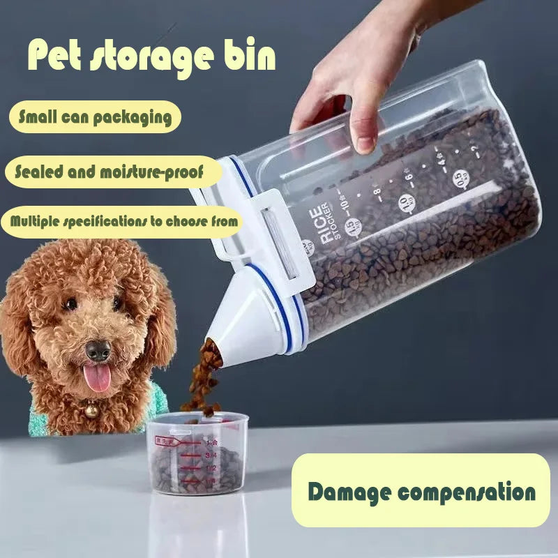 Pet Cat Food Can Storage Dog Food Storage Bucket Box Sealed Mite Removal Moisture-proof And Insect-proof Dust-proof