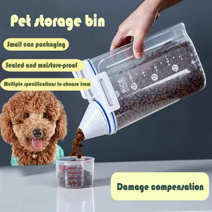 Pet Cat Food Can Storage Dog Food Storage Bucket Box Sealed Mite Removal Moisture-proof And Insect-proof Dust-proof