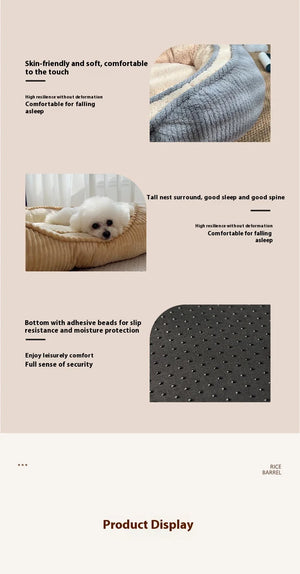Dog house universal for all seasons Bed for Cats Pet Products Cushions Small dog sleeping sofa Dog mattress Pet Warmth Cat Nest
