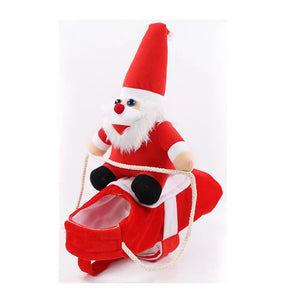 Dog Funny Clothes Cat Horseback Riding Costumes Santa Claus Dog Clothes Funny Cats Halloween Cosplay Transformation Costumes