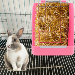 Rabbit Grass Frame Rabbit Food Basket Grass Rack Hay Feeder Rabbit Grass Feeder Grass Hay Bowl Rack Spring Grass Frame