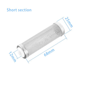 Fish Tank Filter Stainless Steel Inlet Case Mesh Shrimp Nets Special Cylinder Filters Inflow Inlet Protect Aquarium Accessories