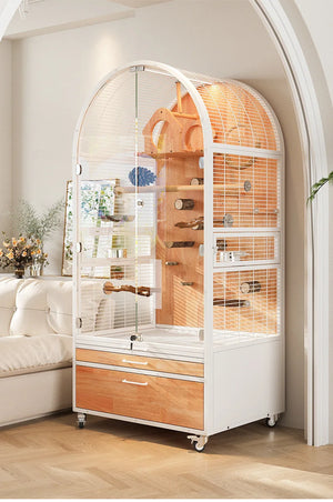 Hot Selling Indoor Stylish Breathable Removable Bird Cage Breeding Durable Wooden Bird House Suitable For All Kinds Of Birds