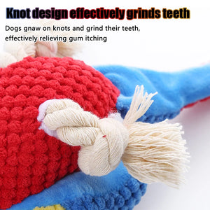 1PC Parrot Shaped Dog Toy With Squeaking Filling Suitable For Small And Medium-Sized Dogs To Play With