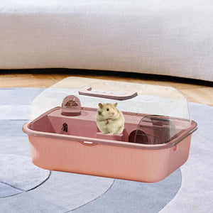 Hamster Cage Breathable Hamster Home Habitat for Small Animals Mice Hedgehog