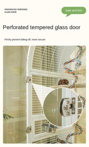 Hot Selling Indoor Stylish Breathable Removable Bird Cage Breeding Durable Wooden Bird House Suitable For All Kinds Of Birds