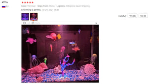 Artificial Luminous Lionfish Fish Silicone Fake Fish Floating Glow In Dark Aquarium Tank Landscape Ornament Home Decoration