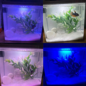 Fish Tank Mini Fish Tank Desktop Fish Tank Home With Led Light and Water Pump USB Connect Plastic Material Fish Tank
