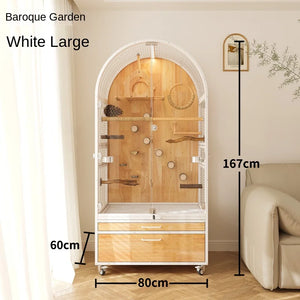 Hot Selling Indoor Stylish Breathable Removable Bird Cage Breeding Durable Wooden Bird House Suitable For All Kinds Of Birds