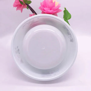 Pet Dog Feeding Food Bowls Puppy Lovely Print White Dog Feeder Dish Bowel Cat Bowl Deep Bowl with Large Capacity