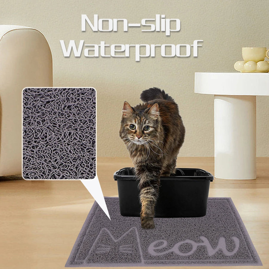 A pet mat cat litter mat cat foot rubbing mat pet placemat cat toilet mat cute multifunctional cat litter mat