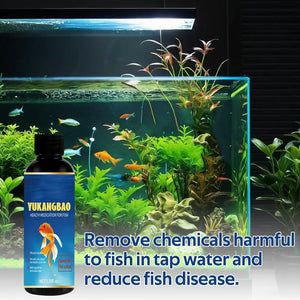 Fish Medicine For Freshwater 100ml Fin Rot Treat Fish Remedy Purify Aquarium Water Safe Fish Remedy Aquarium Supplies For Algae