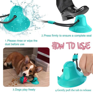 Dog Toys Leaking Food Ball Interactive Rubber Chew Toy for Dogs Tug of War Durable Bite Resistant Braided Rope with Hidden Food