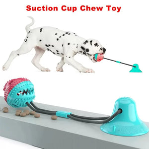 Dog Toys Leaking Food Ball Interactive Rubber Chew Toy for Dogs Tug of War Durable Bite Resistant Braided Rope with Hidden Food