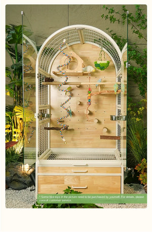 Hot Selling Indoor Stylish Breathable Removable Bird Cage Breeding Durable Wooden Bird House Suitable For All Kinds Of Birds