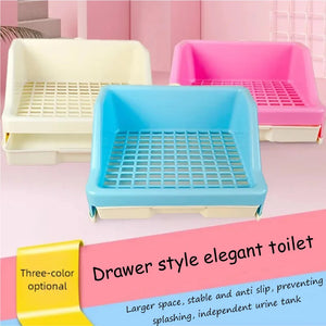 Rabbit toilet with high anti spray urinal, small pet with drawer, toilet bowl, Dutch pig, Totoro pet, rabbit toilet