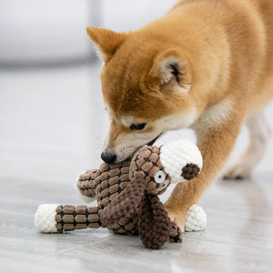 Donkey Dog Toys for Large Dogs Plush Stuffed Dog Toys for Aggressive Chewers Stuffed Dog Toys Durable Squeaky Puppy Chew Toys
