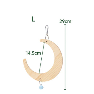 Bird Mirror Wooden Interactive Play Toy With Perch For Small Parrot Budgies Parakeet Cockatiel Conure Lovebird Cage Accessories