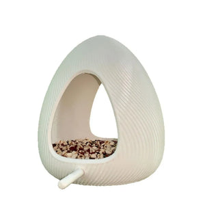 1pcs Water-drop-shaped bird feeder house, a creative outdoor hanging iron bird feeder suitable for gardens/yard areas