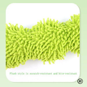 Cat plush toy pet amusing cat to relieve boredom interactive scratch-resistant and bite-resistant green animal toy