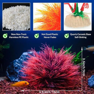 Fish Tank Landscape Decoration, Simulation Water Plants,Aquarium Scenery Decoration Pieces, Fake Water Plants