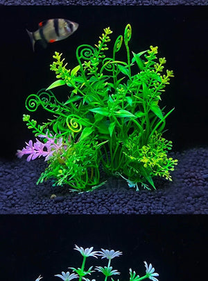 Fish Tank Ornament Plant Aquarium Artificial Decor Plants Simulation Water Grass Fish Bowl Plastic Weeds Decoration 5.5 inch