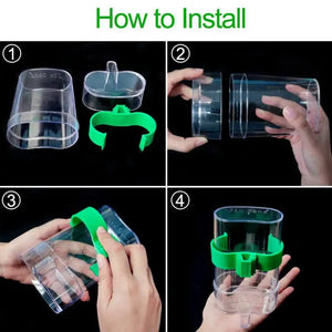 Automatic Bird Water Dispenser Bird Drinking Feeder Transparent Bird Cage Water Fountain for Budgie Cockatiel Lovebird Canary