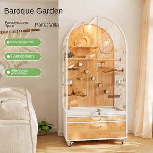 Hot Selling Indoor Stylish Breathable Removable Bird Cage Breeding Durable Wooden Bird House Suitable For All Kinds Of Birds