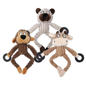 Donkey Dog Toys for Large Dogs Plush Stuffed Dog Toys for Aggressive Chewers Stuffed Dog Toys Durable Squeaky Puppy Chew Toys