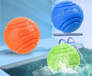 Bouncy Rubber Ball for Pet Dog, Solid Ball, Resistance to Chew Toys, Outdoor Throwing for Dogs