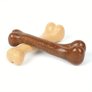 Dog Durable Beef Flavored Chew Toy, Bone Shaped Dog Interactive Play Toy, Teeth Clean Training Toy Pet Supplies