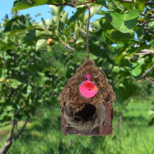Creative Outdoor Patio Simulation Bird House Birdhouse Hanging Tree Decoration Modern Bird Shelter Pet Products