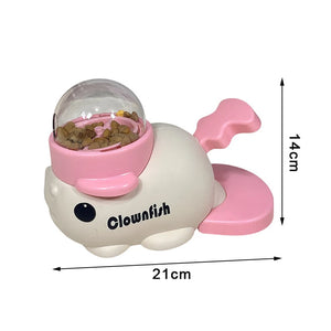 Pet Snack Feeder Dog Food Dispenser Automatic Feeder Puppy Cartoon Duck Whale Design Used To Train Cats Accessories Supplies