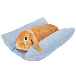 Rabbit Bed Mat Thickened Soft Bunny Bed Washable Cuddle Cushion Mat Double-Sided Plush Small Pet Flop Cotton Pillow for Rabbit