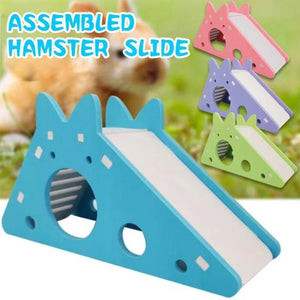 Hamster Slide Toy Pet House Villa Cage Ladder Exercise Toy for Hamster Mouse Rat Guinea Pig Assembled Hamster